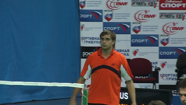 Владимир Иванов, обладатель Кубка России 2007 года в категории мужская одиночка, на турнире Russian Open 2008 в Москве.